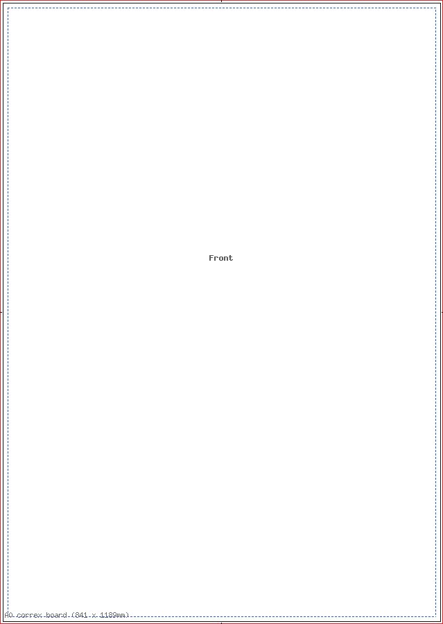 A0 correx board (841 x 1189mm) template preview